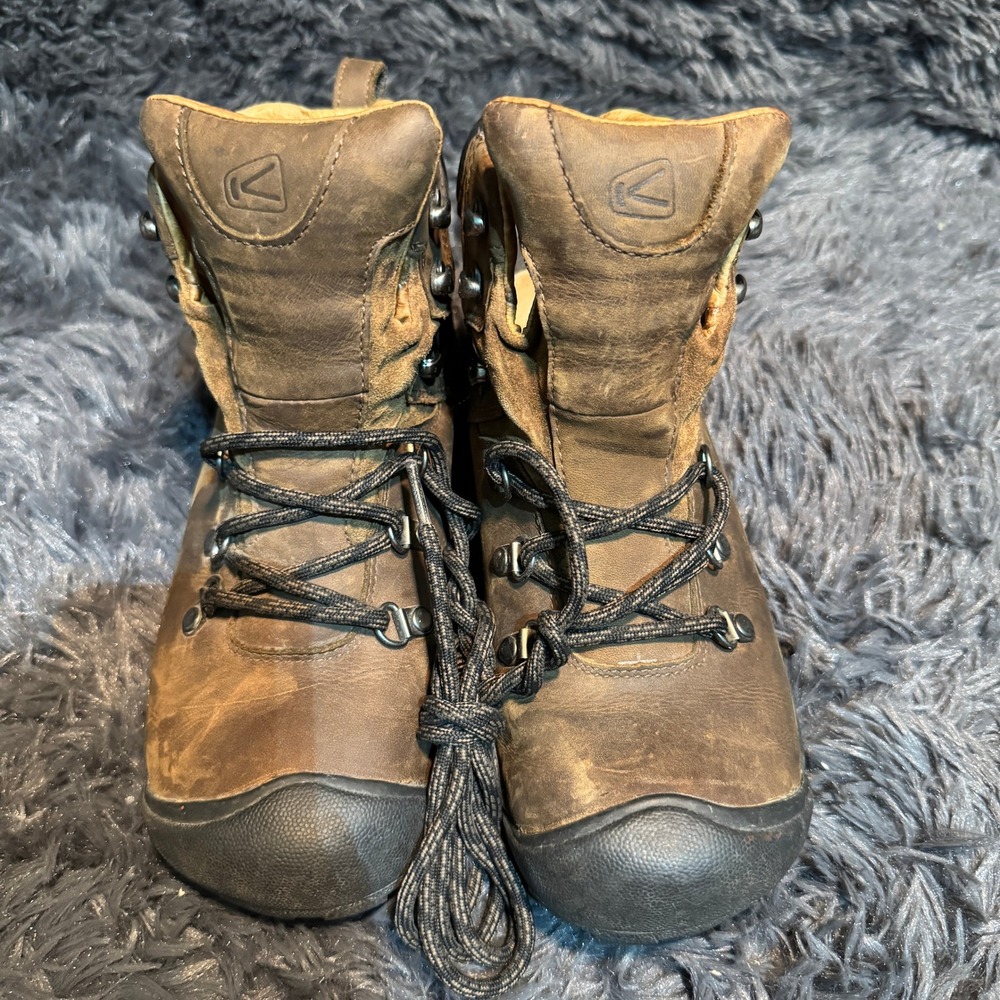Keen Womens Pyrenees Hiking Boots Size 8 Bison Brown Waterproof Leather